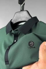 Turbo Vintage Crisp Textured Men's Polo Shirt