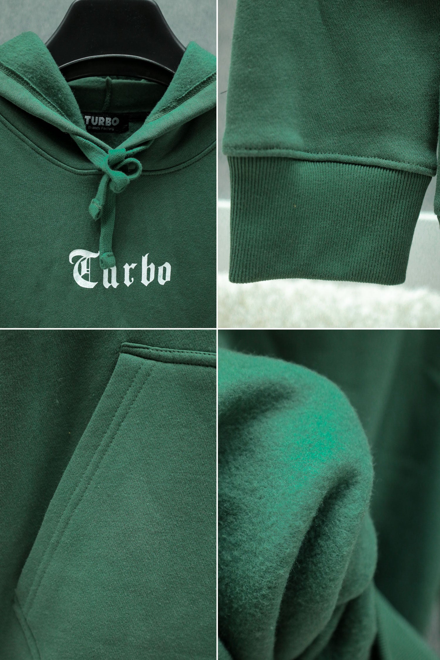 Turbo X Calfrnia Signature Typography Fleece Hoodie