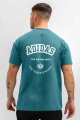Adds AdiColor Signature Crew Neck Tee In Sea Green