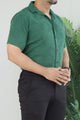 Turbo Artistic Touch Comfort Casual Shirt In Green