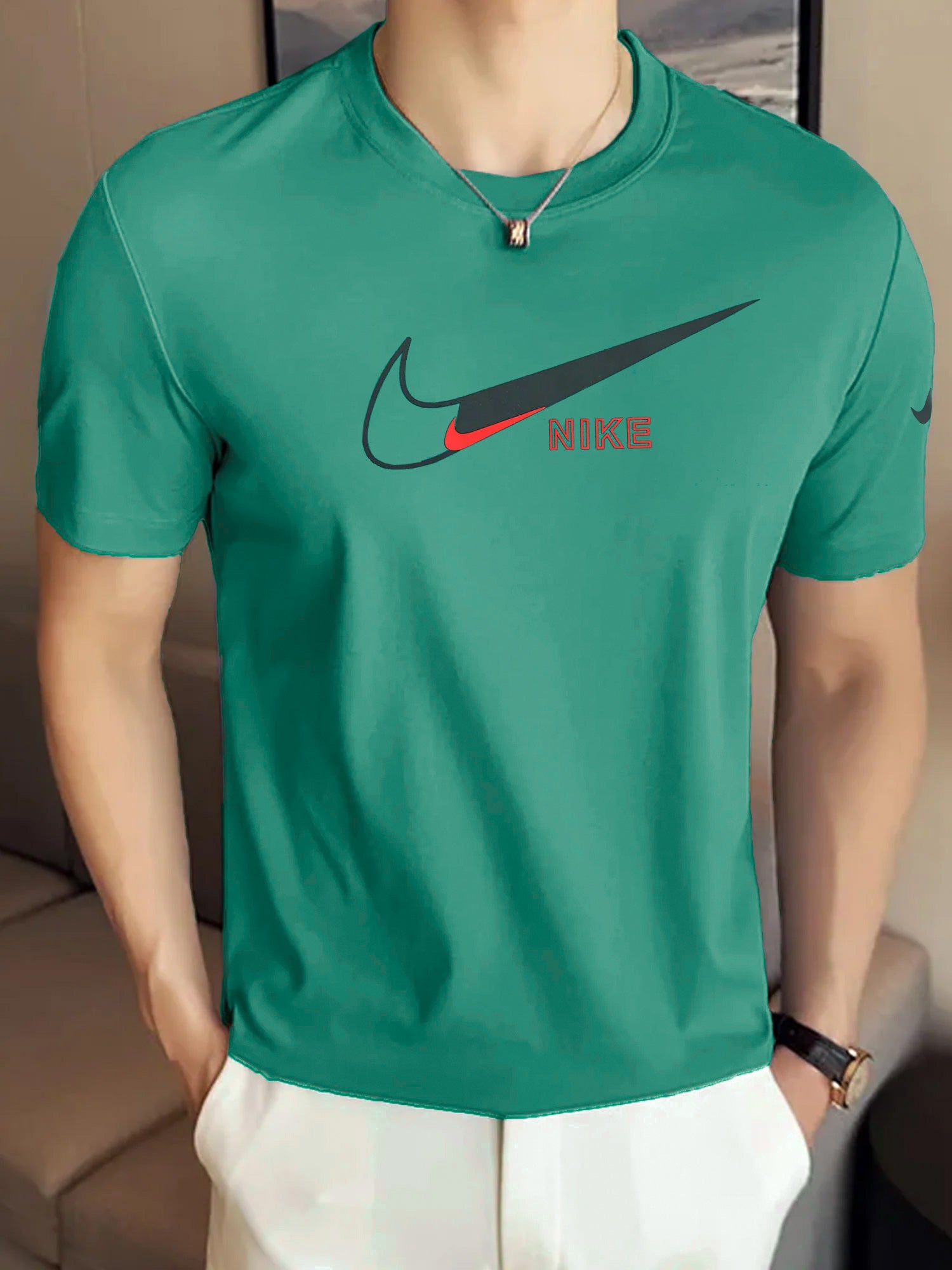 Nke Training Graphic Round Neck T-Shirt
