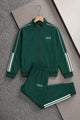 Adds Tipped Stripes Track Zipper Men's Co-Ord Set