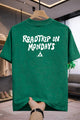 Men's Graphic Thread Round Neck Tee In Green
