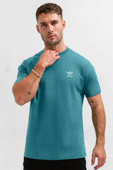Adds AdiColor Signature Crew Neck Tee In Sea Green