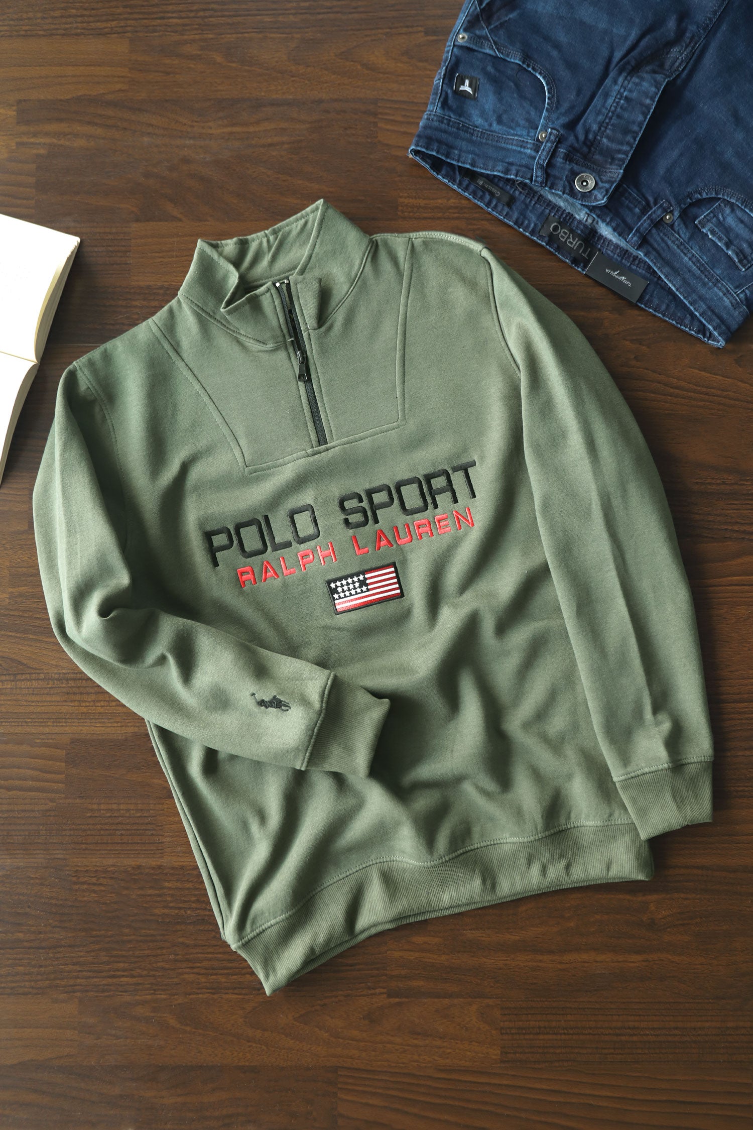 Polo RL Sport Half Zip Full Sleeves Men's Sweatshirt