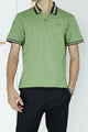 Turbo Contrast Tone Zip Collar Men's Polo Shirt