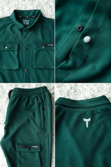 Turbo Pocket Style Men Tracksuit In Dark Green