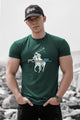 Rph Luren Signature Pony Men's Round Neck T-Shirt In Green