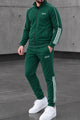 Adds Tipped Stripes Track Zipper Men's Co-Ord Set