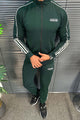 Adds Tipped Stripes Track Zipper Men's Co-Ord Set