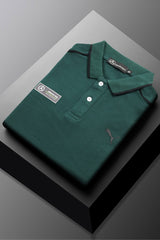 Pma AMG Benz Edition Premium Men's Polo Shirt In Dark Green