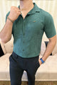 Turbo Artistic Touch Comfort Casual Shirt In Green