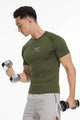 Turbo 'Reticle' Precision Training Mesh Dry-Fit Tee In Olive Green
