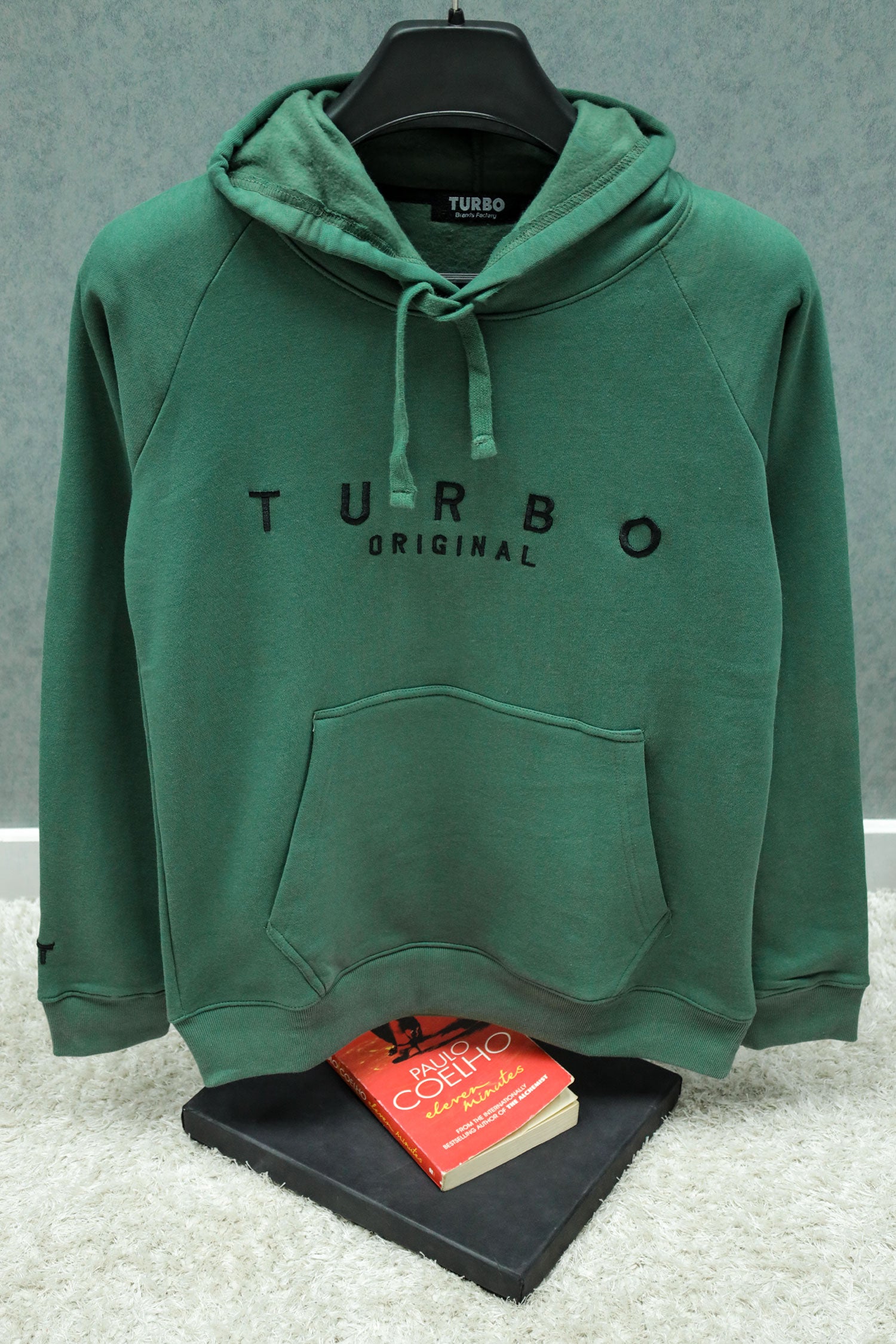 Turbo Original Signature Fleece Hoodie In Green