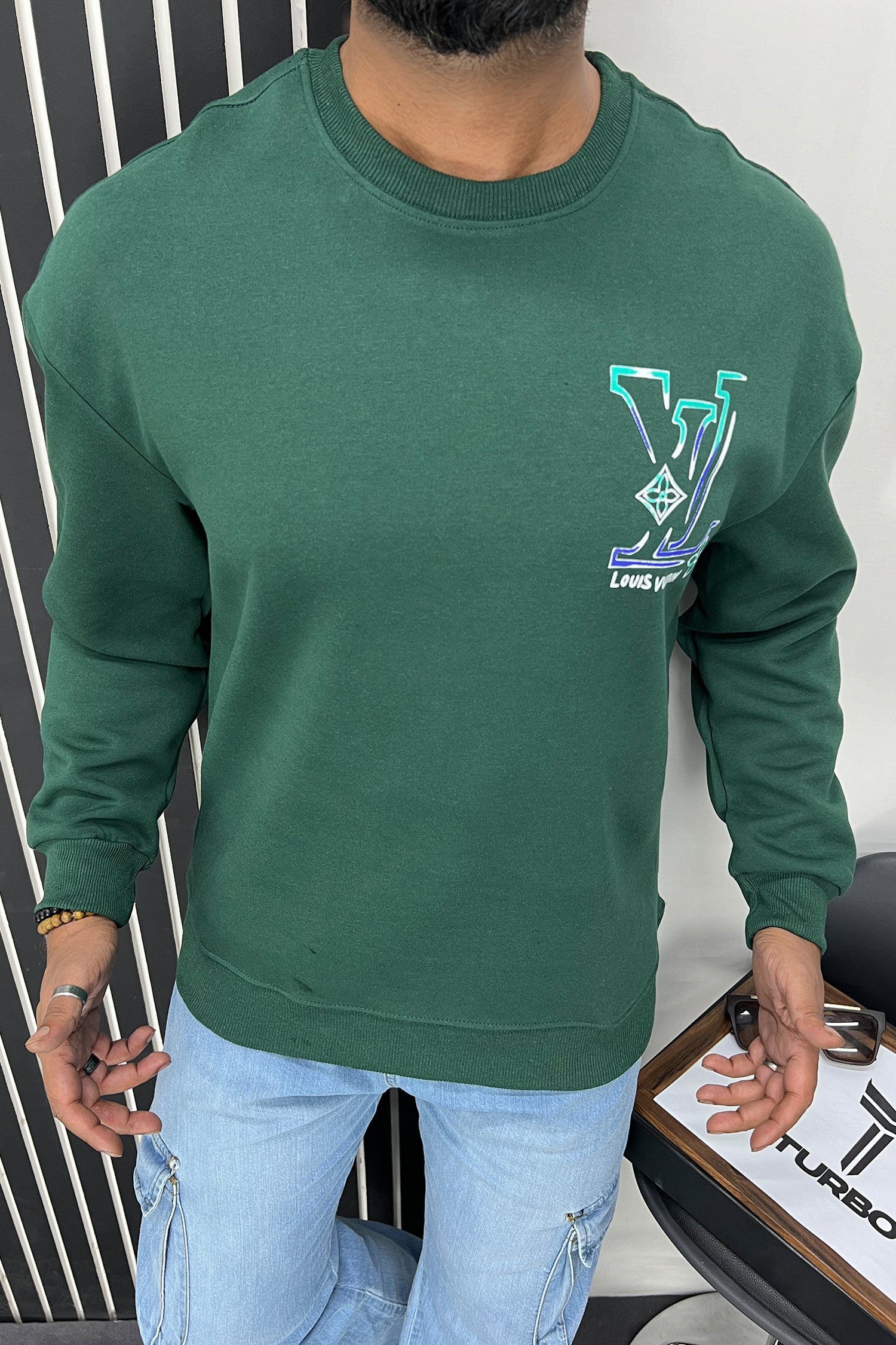 Luis Vten Designer Typography Full Sleeves Men's Sweatshirt