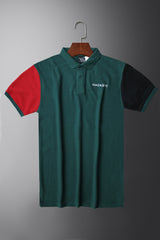 Hackt Heritage Multi Nbrs Short Sleeve Men's Polo Shirt In Green