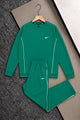 Nke Active-Wear Piping Men's Co-Ord Set In Green