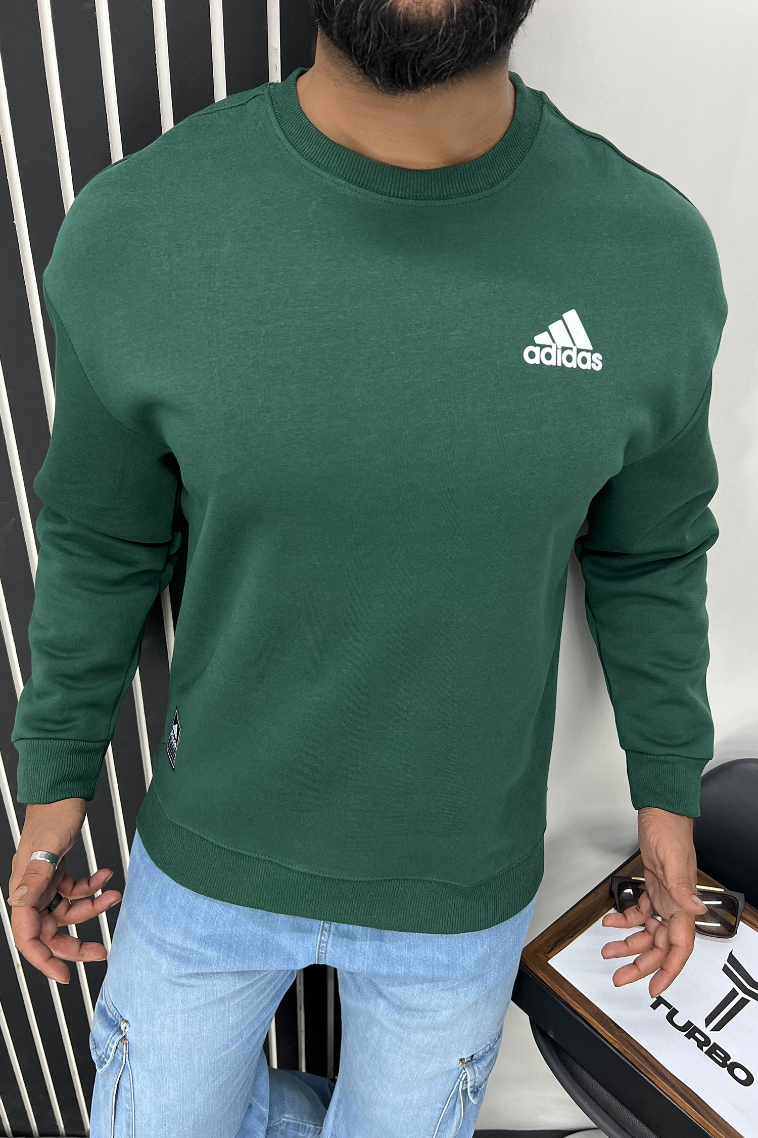 Adds Plain Full Sleeves Men's Sweatshirt