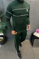 On Club Executive Sport Zipper Men's Co-Ord Set In Green