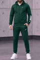 Nke Urban Edge Zipper Hooded Men's Co-Ord Set In Dark Green