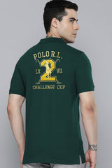 Polo Rph Luren Classic Fit Typography Embroidered Men's Polo Shirt In Green