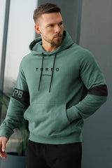 Turbo Original Elbow Writing Panel Fleece Hoodie