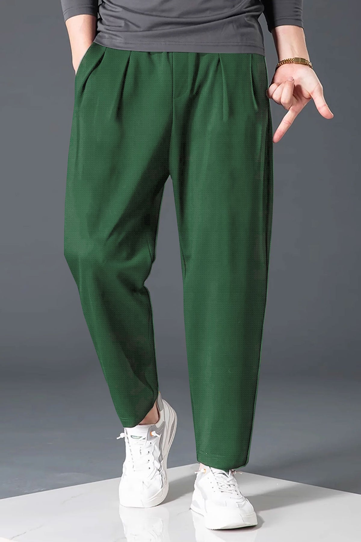 Turbo ProForm Waffle Texture Slim Fit Trouser