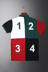 Hackt Heritage Multi Nbrs Short Sleeve Men's Polo Shirt In Green