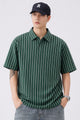 Turbo Vertical White Striped Pattern Polo T-Shirt