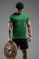 Turbo 'Running Division' Raglan Sleeve Dry-Fit Tee In Dark Green