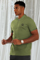 Turbo Abstract Zip Collar Men's Polo Shirt
