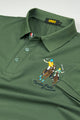 Turbo Polo Club Horse Pony Badge Men's Polo Shirt