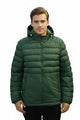 Navigation Down Hooded Bubble Padded Imported Puffer Jacket In Green