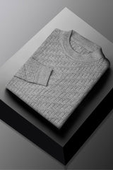 Madmext Patterened Crew-Neck Imported Men's Sweater