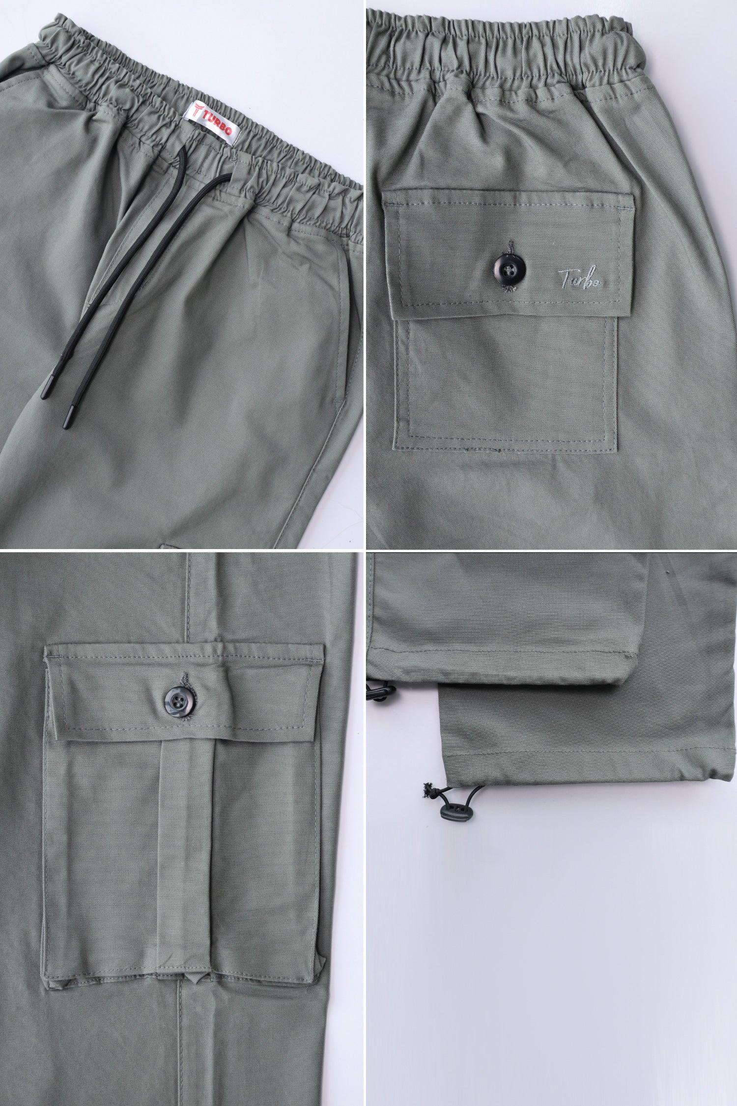 Turbo's 6 Pockets Loose Bottom Cargo Trouser