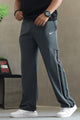 Nke Micro-Stretch Slant Stripe Loose Bottom Trouser In Grey