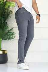 Turbo 'All-Day' Comfort-Flex Slim Fit Jeans In Grey