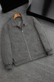 Men's Classic Stand Suede Leather Jacket