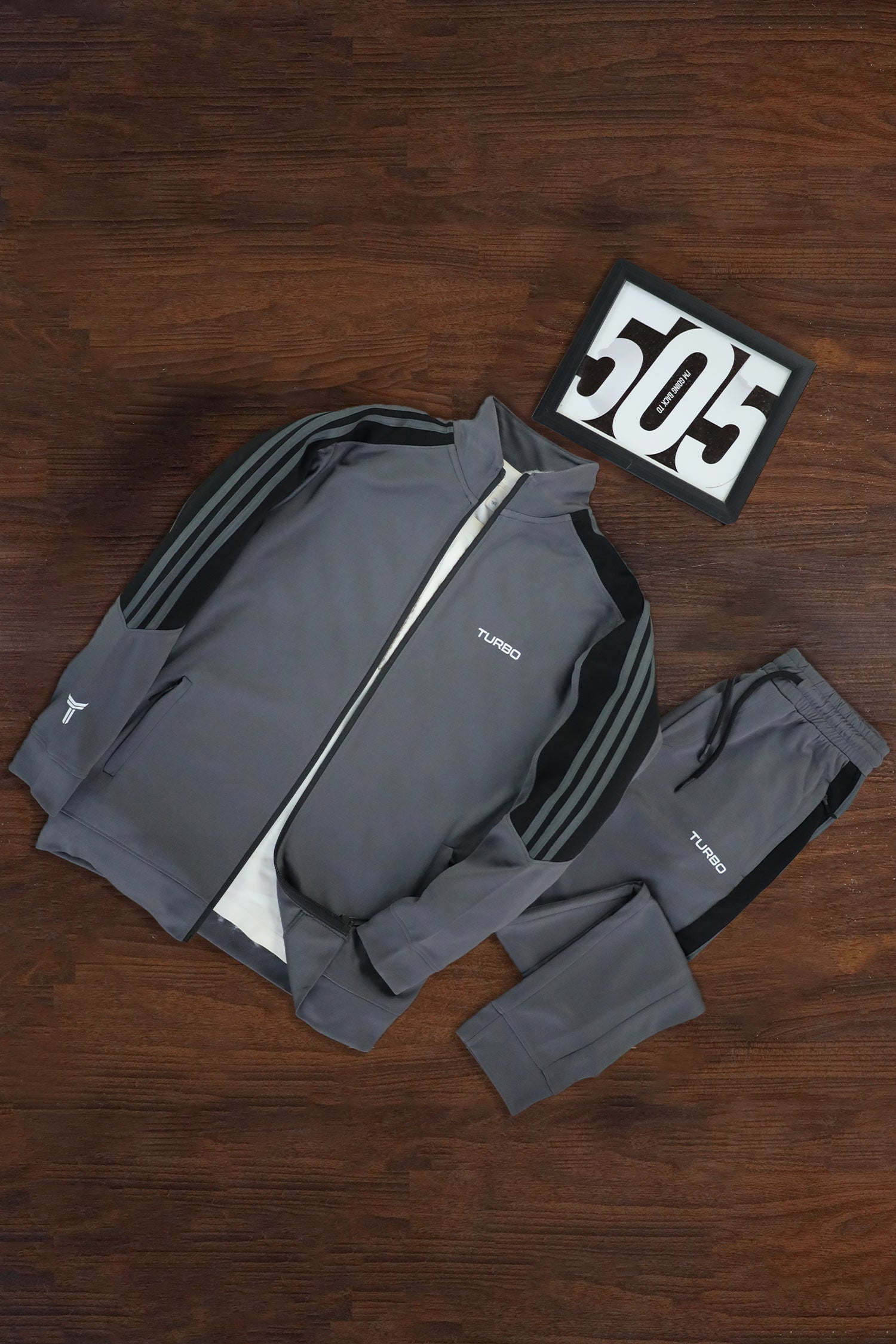 Turbo 3 Stripe Slim-Fit Full Zipper Style Tracksuit