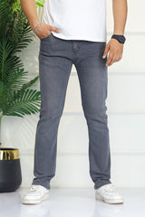 Turbo 'All-Day' Comfort-Flex Slim Fit Jeans In Grey