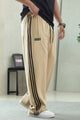 Adds Iconic Three-Stripe Detailing Loose Bottom Trouser In Skin