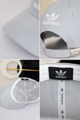 Adds Relaxed-Strap Back Trefoil Imp Polyester Cap In Grey
