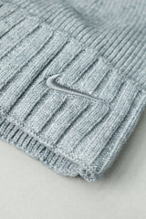 Nke Fisherman Cashmere Wool Beanie Cap In Grey