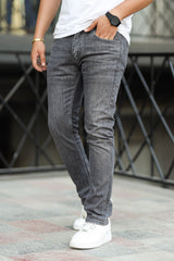 Denim ApexFlex Tailored Slim Fit Jeans In Grey