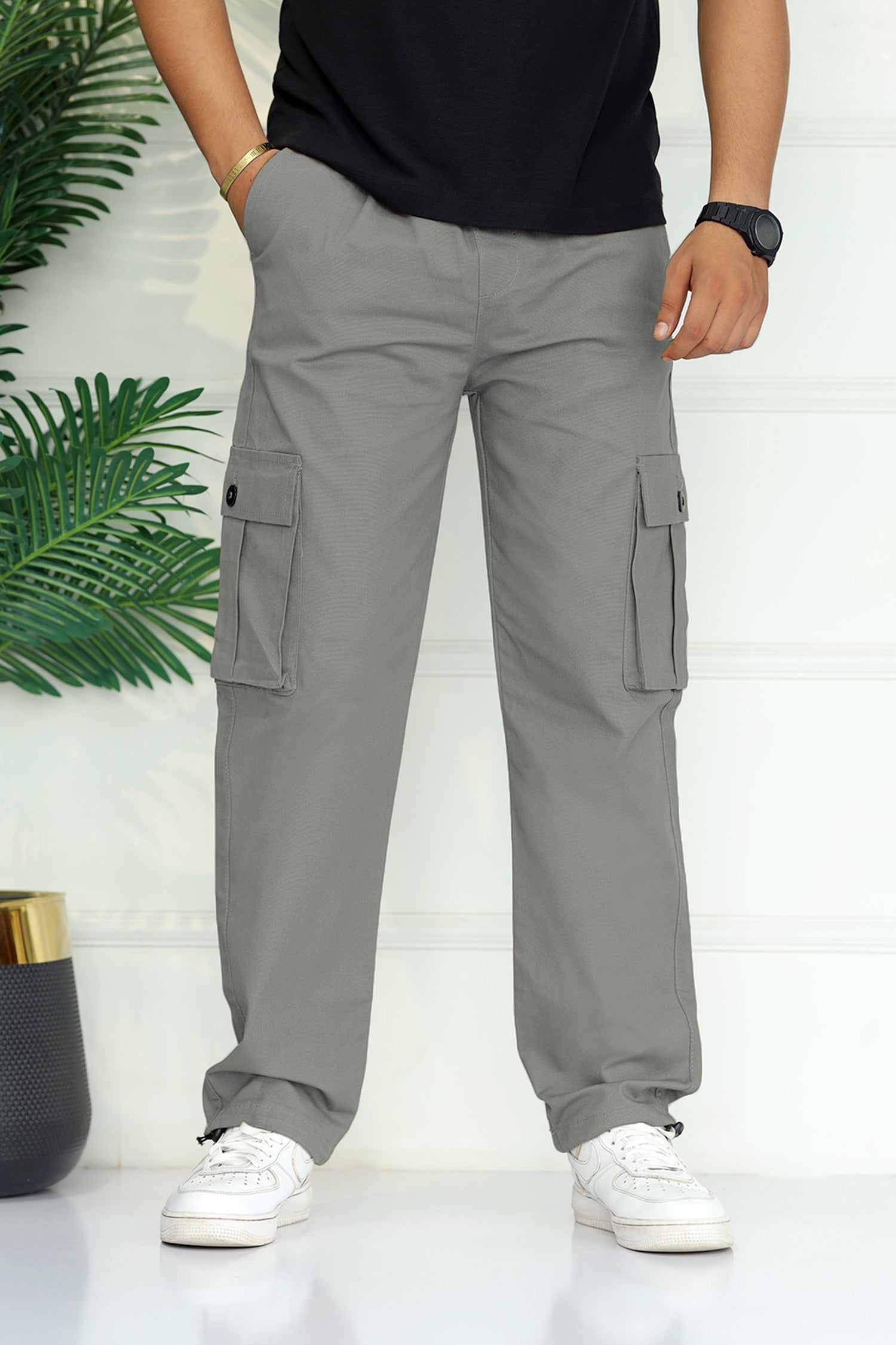Turbo's 6 Pockets Loose Bottom Cargo Trouser