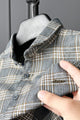 Turbo Tattersall Checkered Long Sleeve Cotton Casual Shirt