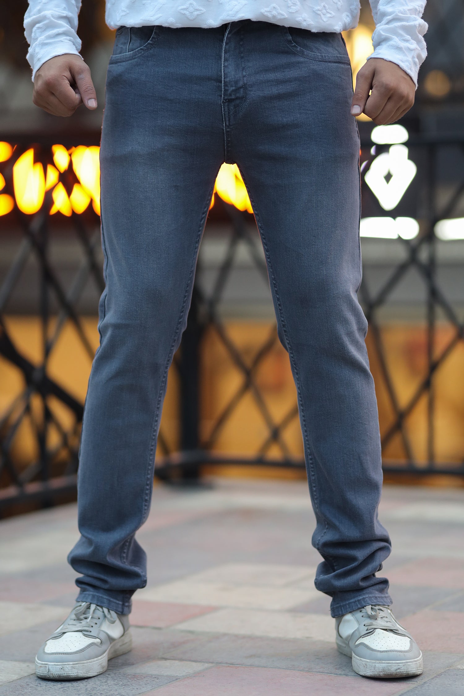 Modernize Comfort Slim Fit Turbo Jeans In Grey