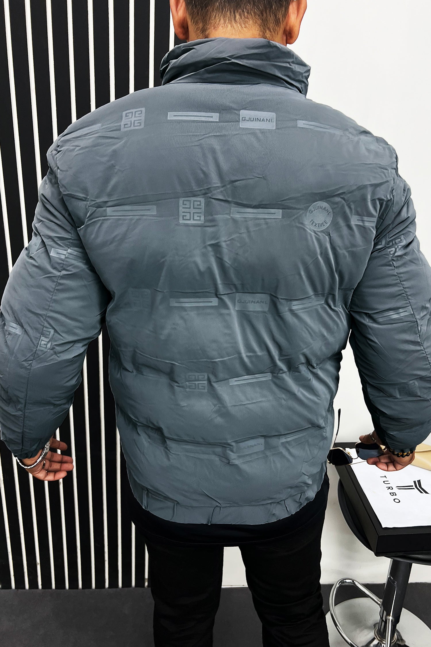 Stay Warm Textile Design Quilted Padded Imported Puffer Jacket