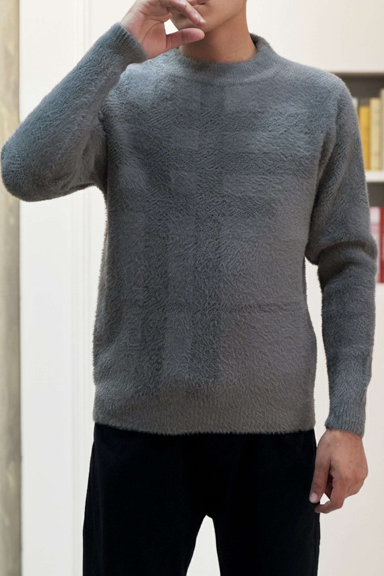 Turbo Plain Style Imported Men's Sweater