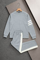 Turbo Striking Stripes Men's Co-Ord Set In Grey